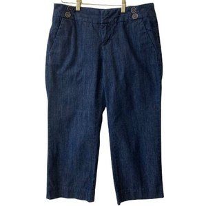 Tommy Hilfiger Jeans Women Size 6 Wide Leg Loose Fit Dark Wash Denim